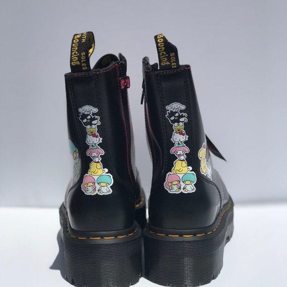 Dr Martens Black Hello Kitty & Friends Edition Jadon Boots (limited Edition) - Picture 5 of 6
